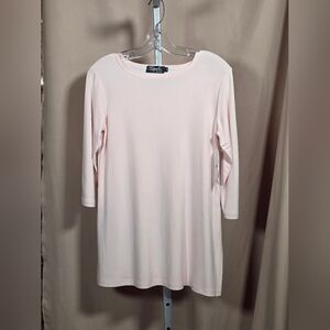 NWT Sympli Blush Pink Nu Ideal Crewneck Long Sleeve Tunic Size 4